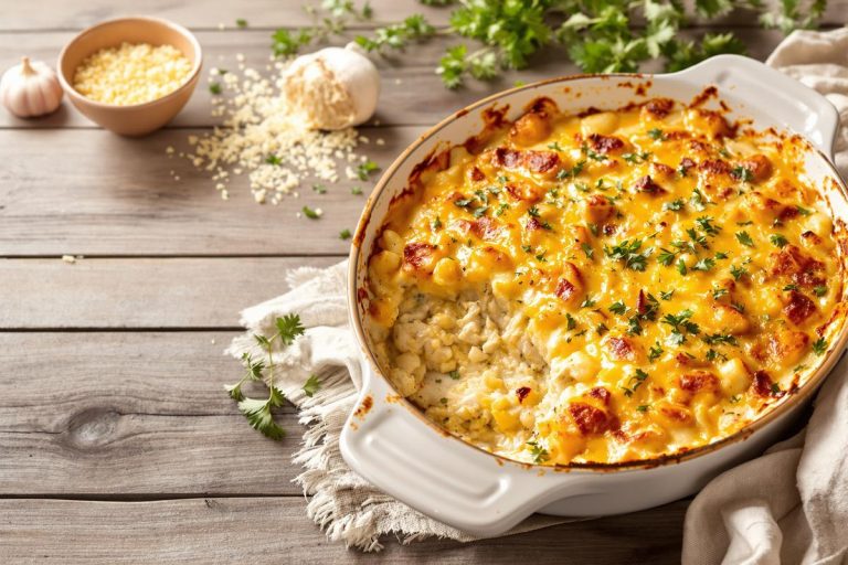 Blanc de poulet en gratin à la crème : un plat généreux qui rappelle les repas de grand‑mère en plein hiver.jpg