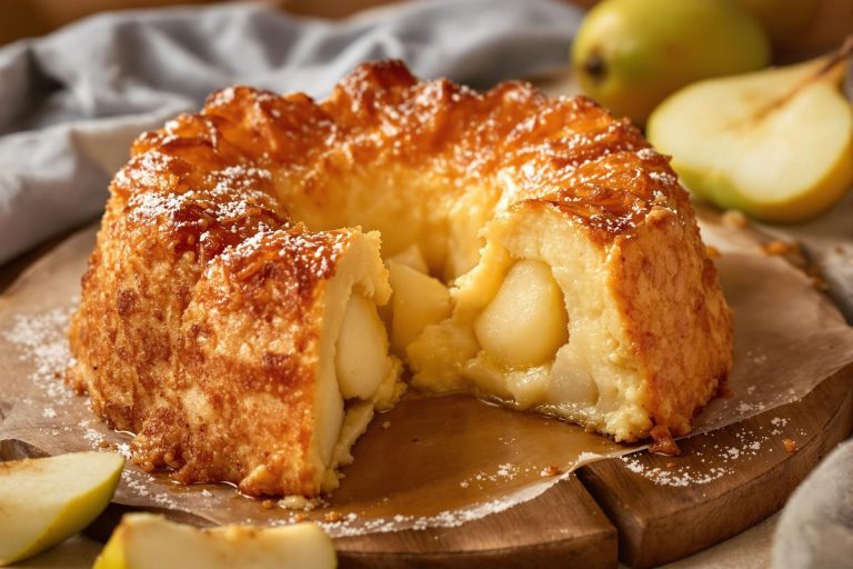 Fondant aux poires, cœur coulant et croûte dorée : un dessert élégant tout en douceur.jpg