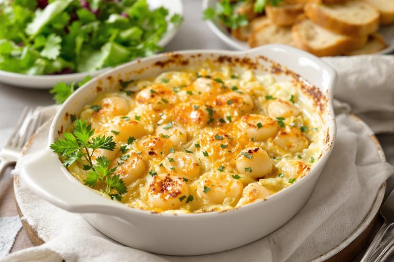 Gratin poireaux–Saint-Jacques : « si simple à faire, mais digne d’un vrai repas de fête ».jpg
