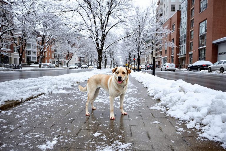 Neige, trottoirs blanchis : ce produit anti-verglas brûle les coussinets et peut envoyer vos chiens et chats chez le vétérinaire.jpg
