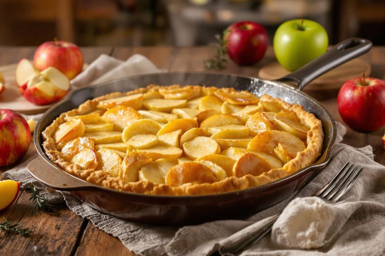 Ce gâteau aux pommes à la poêle va vite devenir votre dessert préféré (facile et rapide).jpg