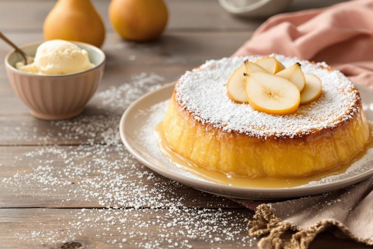 Fondant aux poires, cœur coulant et croûte bien dorée : un dessert raffiné tout en douceur.jpg