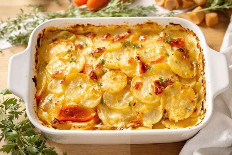 Gratin de pommes de terre, poireaux et carottes : fondant, parfaitement doré et ultra facile à préparer.jpg