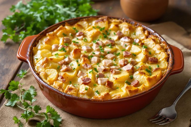 Marre des quiches ? Essayez cette recette de clafoutis pommes de terre-thon : un plat fondant et prêt en 5 minutes.jpg
