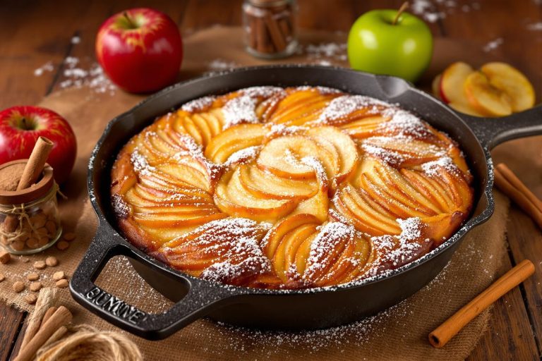 « Une poêle, et c’est tout » : le gâteau aux pommes que je fais sans four.jpg