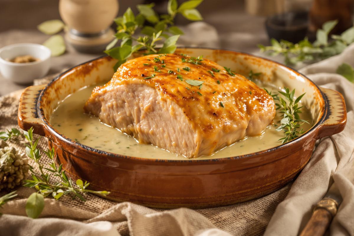 Ce rôti de porc cuit au lait est si fondant qu’on le déguste à la cuillère.jpg