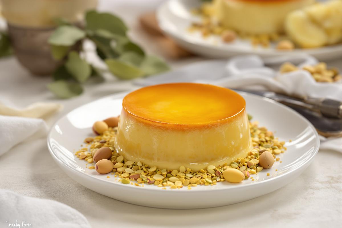 Flan pâtissier à la pistache : plus fondant qu’un flan classique, le dessert ultra gourmand à tester.jpg